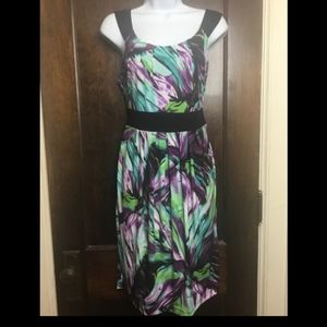 Dressbarn Sz 12 Multi Color Sleeveless Dress NWOT